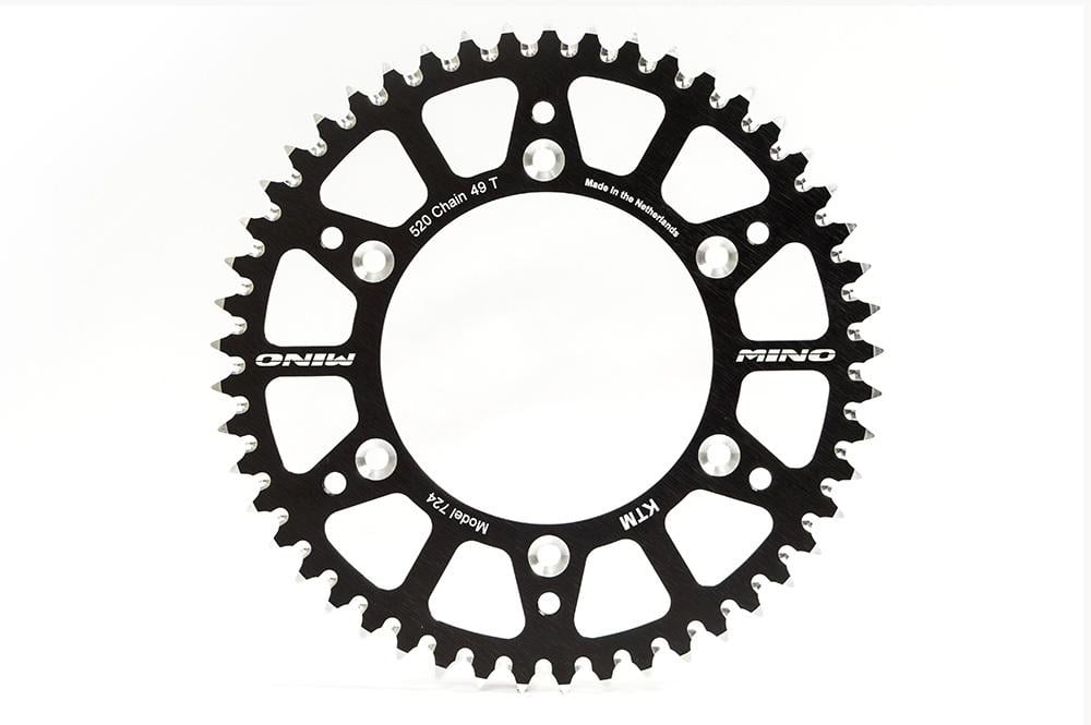 MINO REAR SPROCKET ALLOY BLACK 210, 25-554.520.41