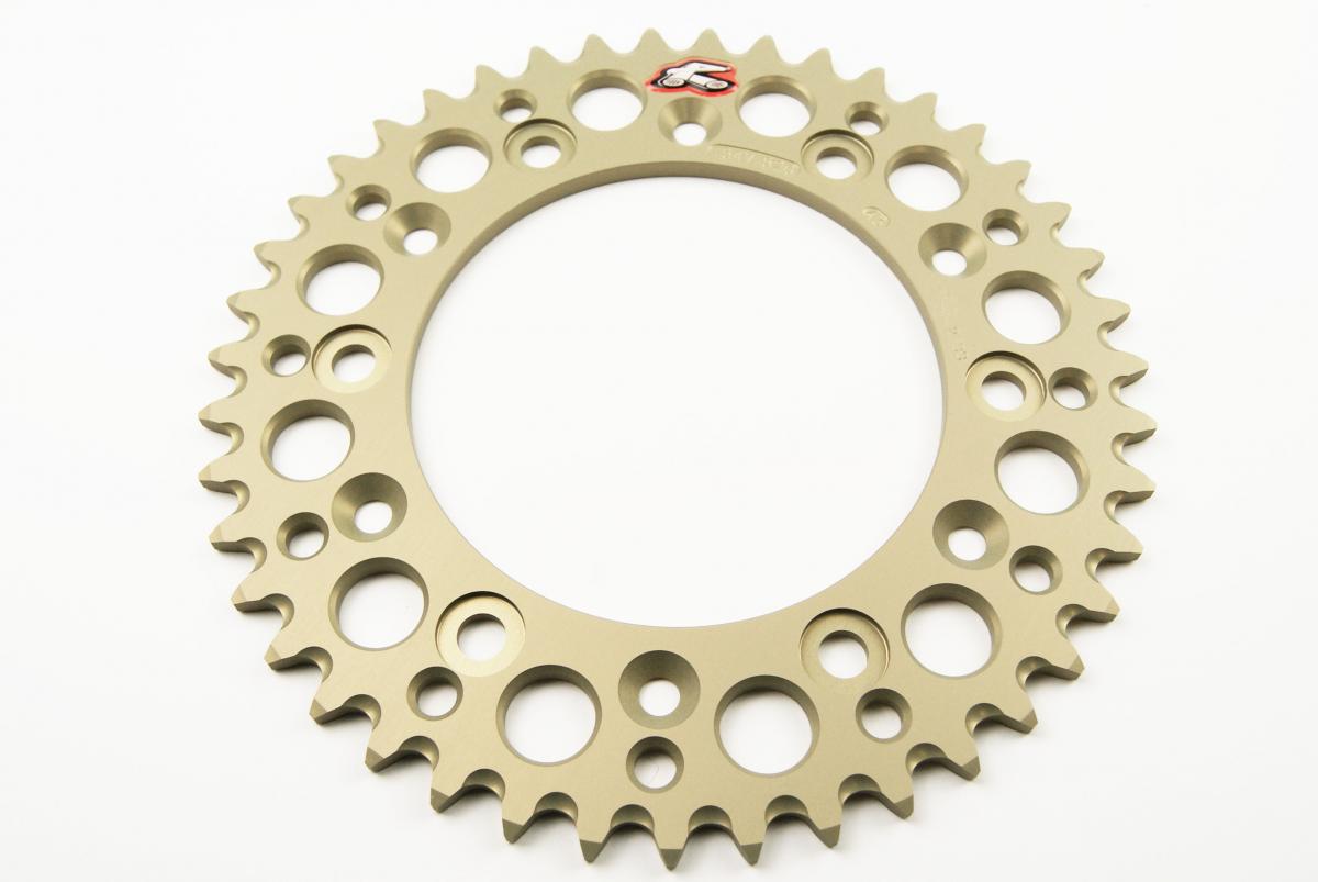 REAR SPROCKET ALLOY RENTHAL, RENTHAL GROOVED HARD ANODISED, ULTRALITE 154W-520-43GHA