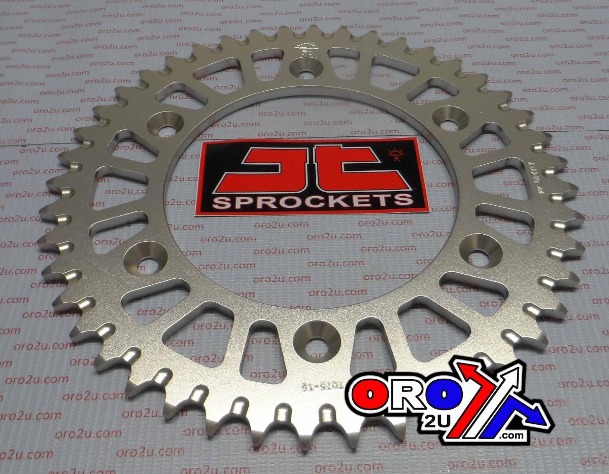 REAR SPROCKET ALLOY SILVER 210, JT JTA210.44 7075-T6 Aluminium