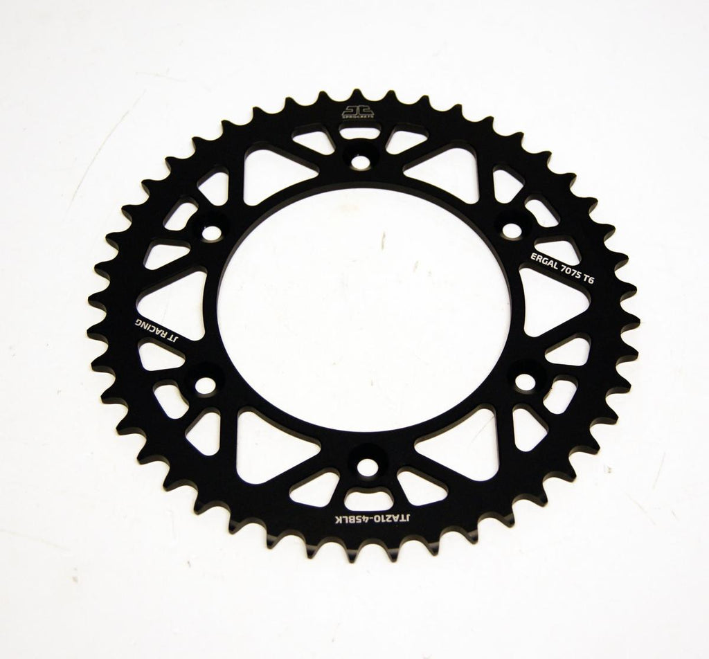 REAR SPROCKET JT RACERLITE BLACK, JT JTA210.45BLK 7075-T6 Aluminium
