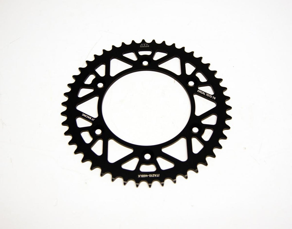REAR SPROCKET JT RACERLITE BLACK, JT JTA210.46BLK 7075-T6 Aluminium