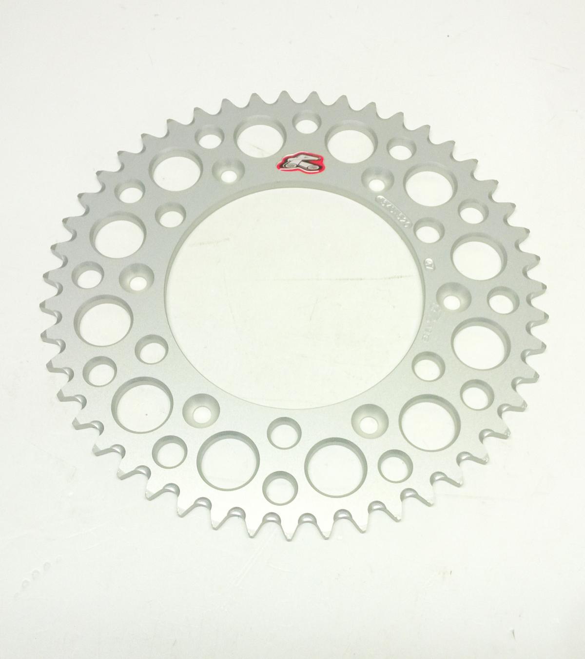 REAR SPROCKET ALLOY RENTHAL, ULTRALITE 154U-520-47GRSI SILVER, 154U-520-47GRSI