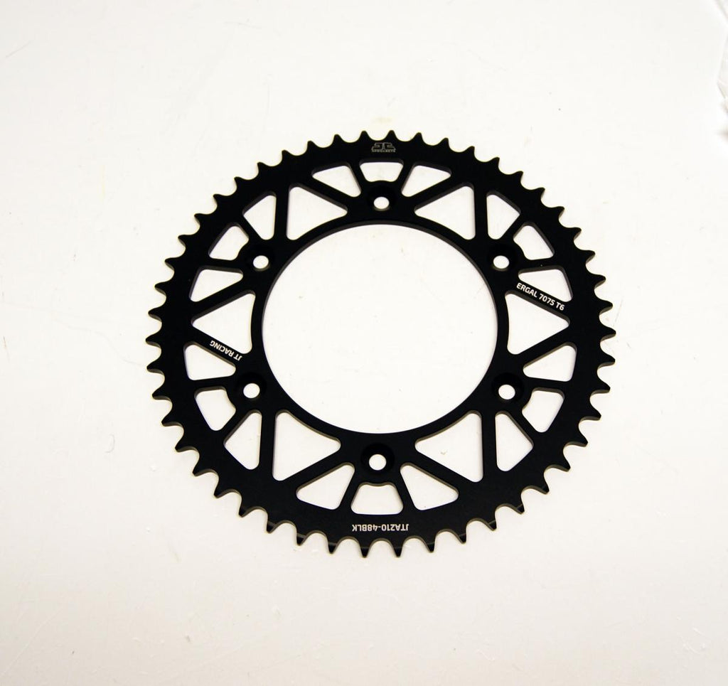 REAR SPROCKET JT RACERLITE BLACK, JT JTA210.48BLK 7075-T6 Aluminium