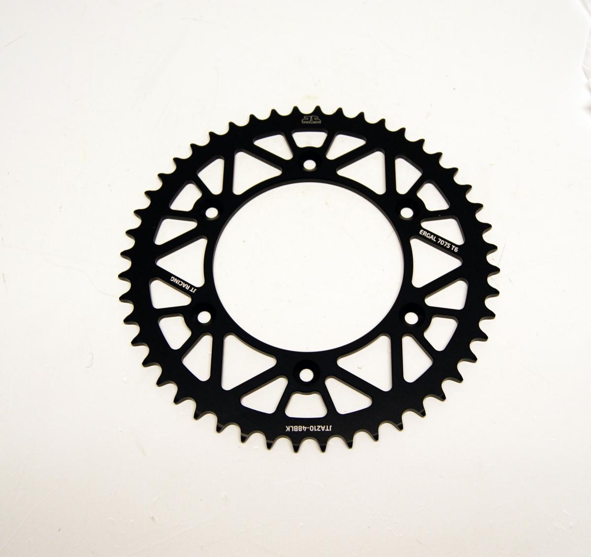 REAR SPROCKET JT RACERLITE BLACK, JT JTA210.48BLK 7075-T6 Aluminium