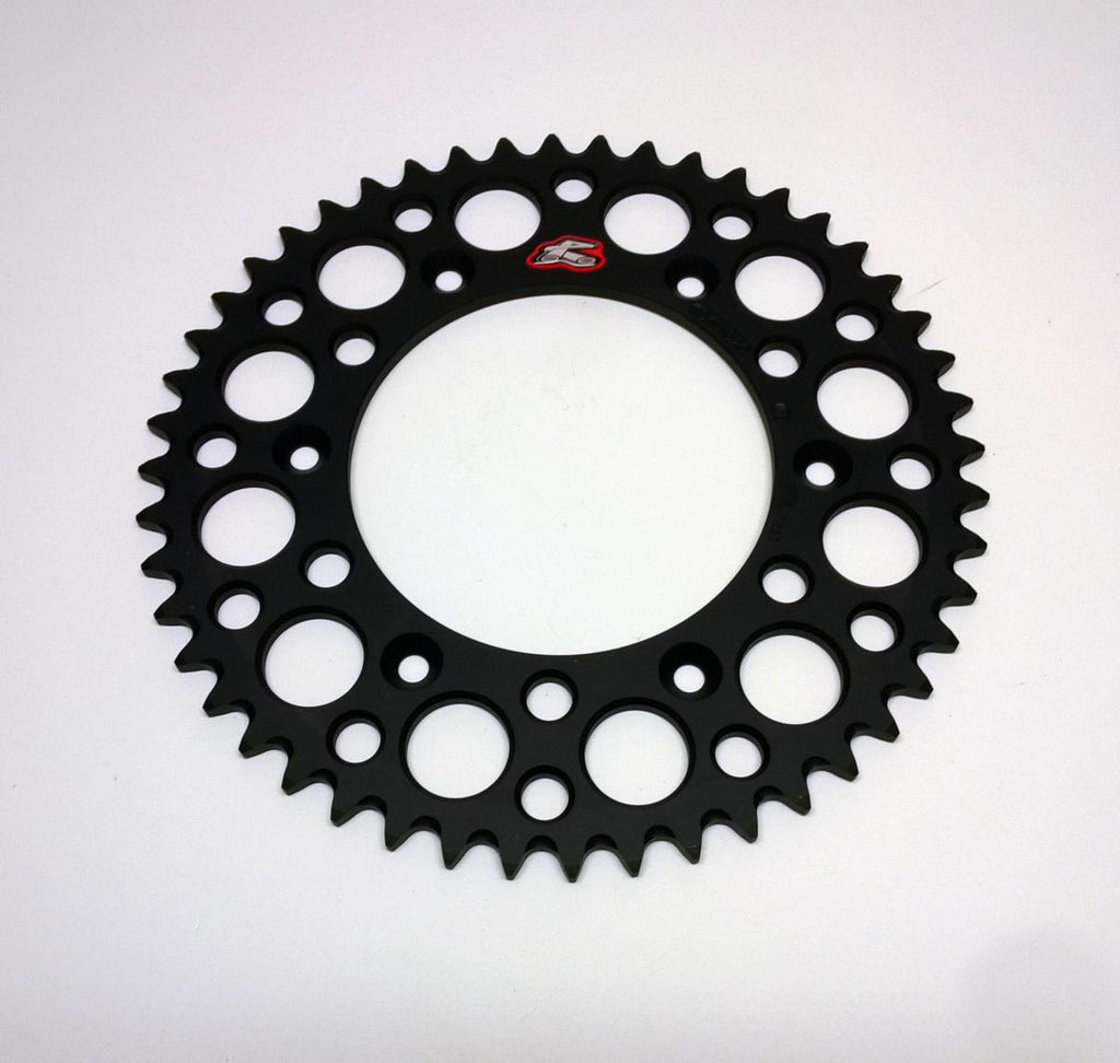 REAR SPROCKET ALLOY RENTHAL, ULTRALITE 154U-520-48GRBK BLACK, 154U-520-48GRBK