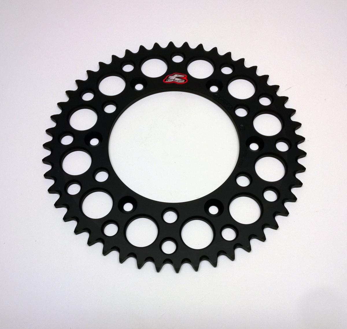 REAR SPROCKET ALLOY RENTHAL, ULTRALITE 154U-520-48GRBK BLACK, 154U-520-48GRBK