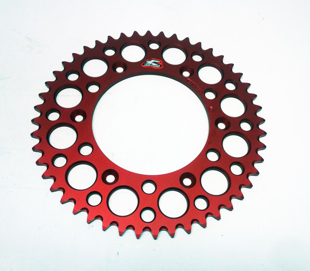REAR SPROCKET ALLOY RENTHAL, ULTRALITE 154U-520-48GRRD RED, 154U-520-48GRRD