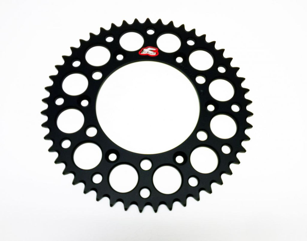 REAR SPROCKET ALLOY RENTHAL, ULTRALITE 154U-520-49GRBK BLACK