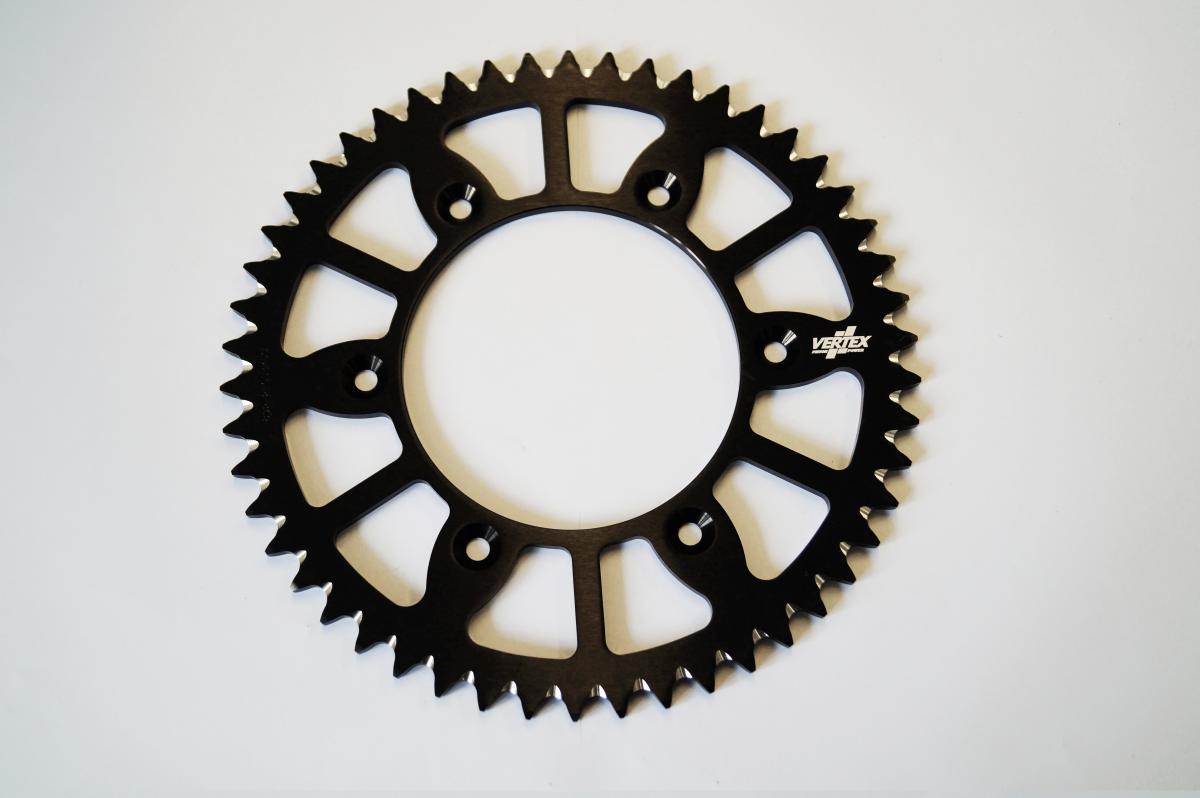 REAR SPROCKET VERTEX ALLOY 210, VERTEX 892-210ECBK50, BLACK, 7075T6 ALLOY