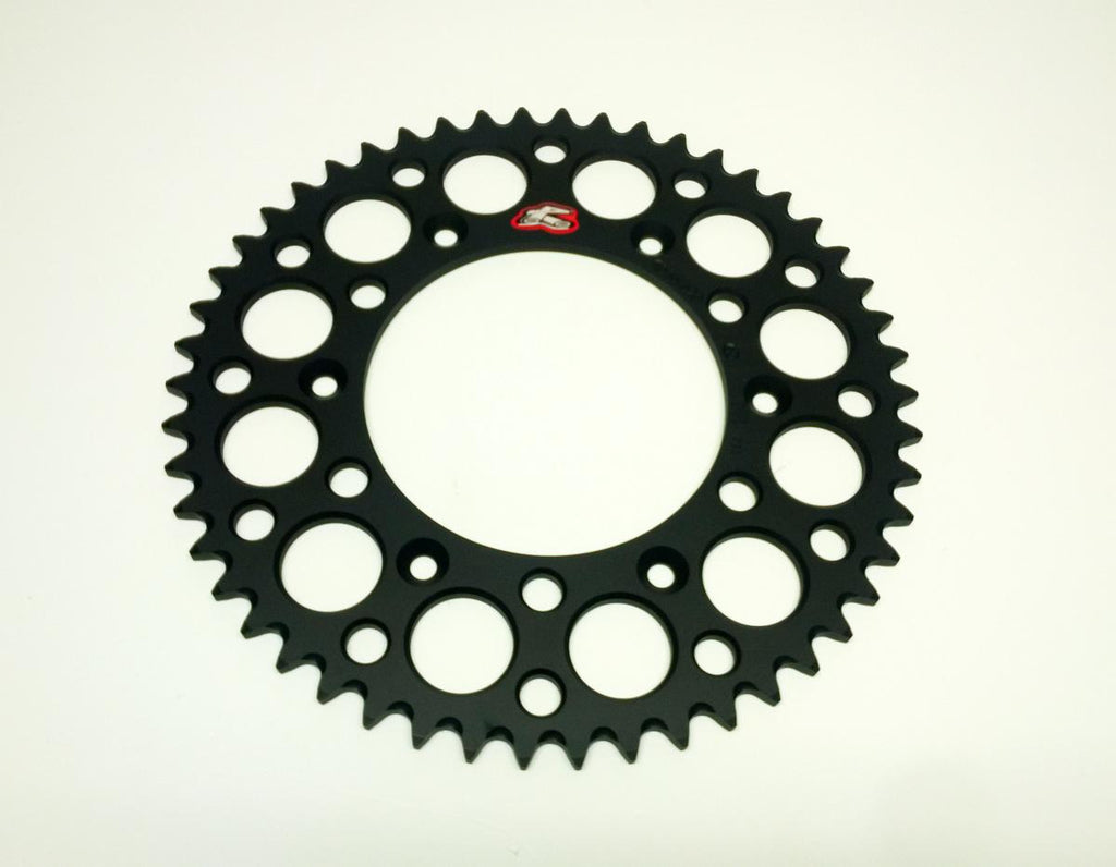 REAR SPROCKET ALLOY RENTHAL, ULTRALITE 154U-520-50GRBK BLACK, 154U-520-50GRBK