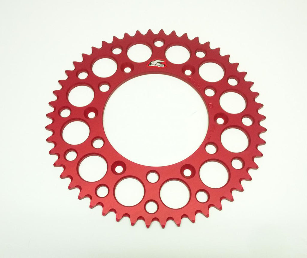 REAR SPROCKET ALLOY RENTHAL, ULTRALITE 154U-520-50GRRD RED, 154U-520-50GRRD