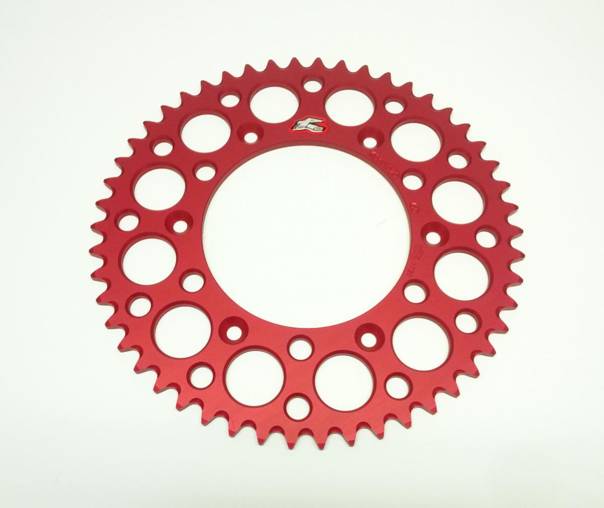 REAR SPROCKET ALLOY RENTHAL, ULTRALITE 154U-520-50GRRD RED, 154U-520-50GRRD