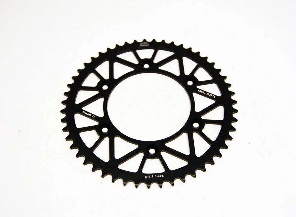 REAR SPROCKET JT RACERLITE BLACK, JT JTA210.51BLK 7075-T6 Aluminium