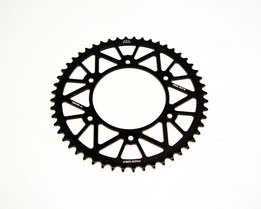 REAR SPROCKET JT RACERLITE BLACK, JT JTA210.52BLK 7075-T6 Aluminium