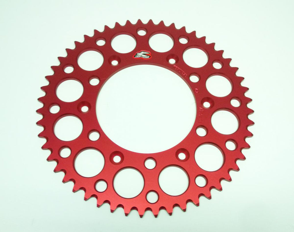 REAR SPROCKET ALLOY RENTHAL, ULTRALITE 154U-520-52GRRD RED