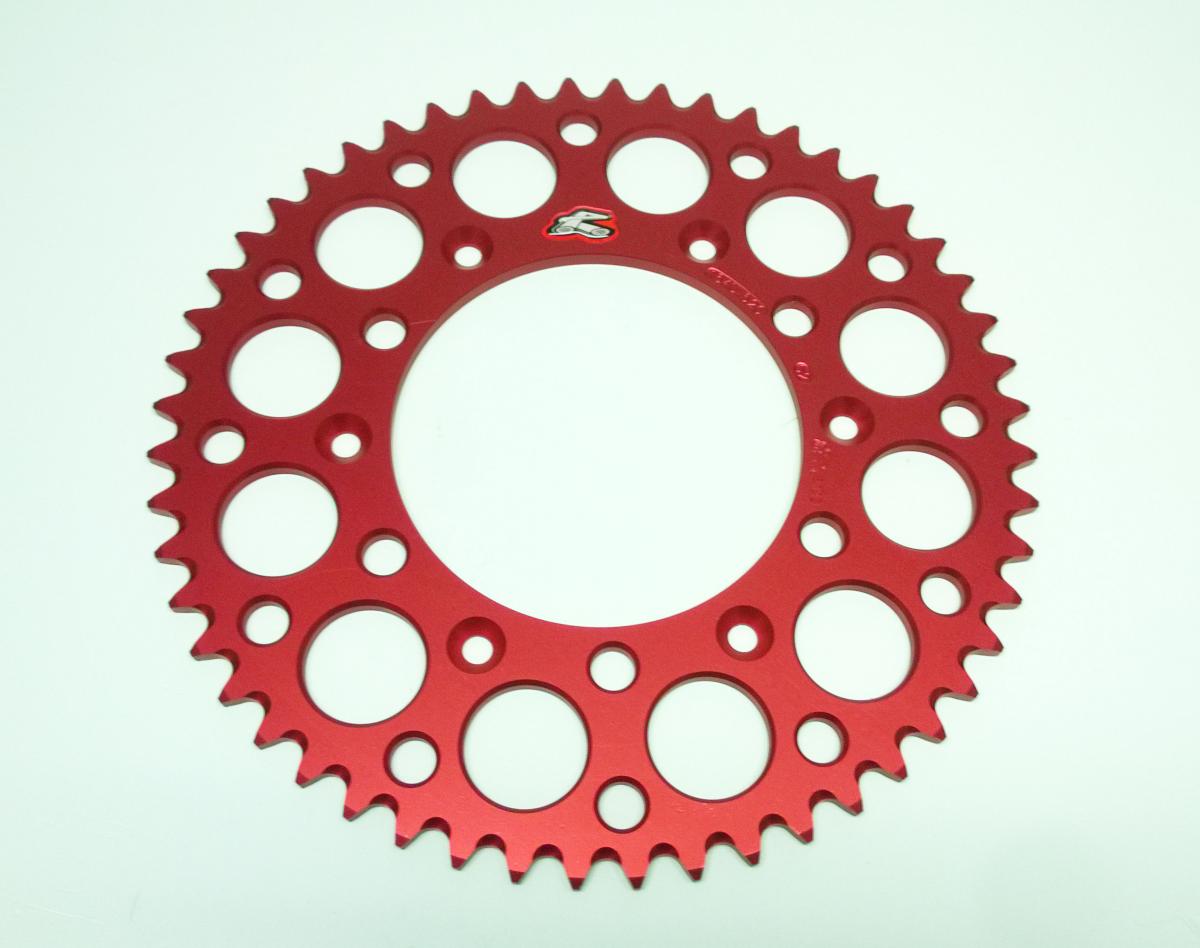 REAR SPROCKET ALLOY RENTHAL, ULTRALITE 154U-520-52GRRD RED