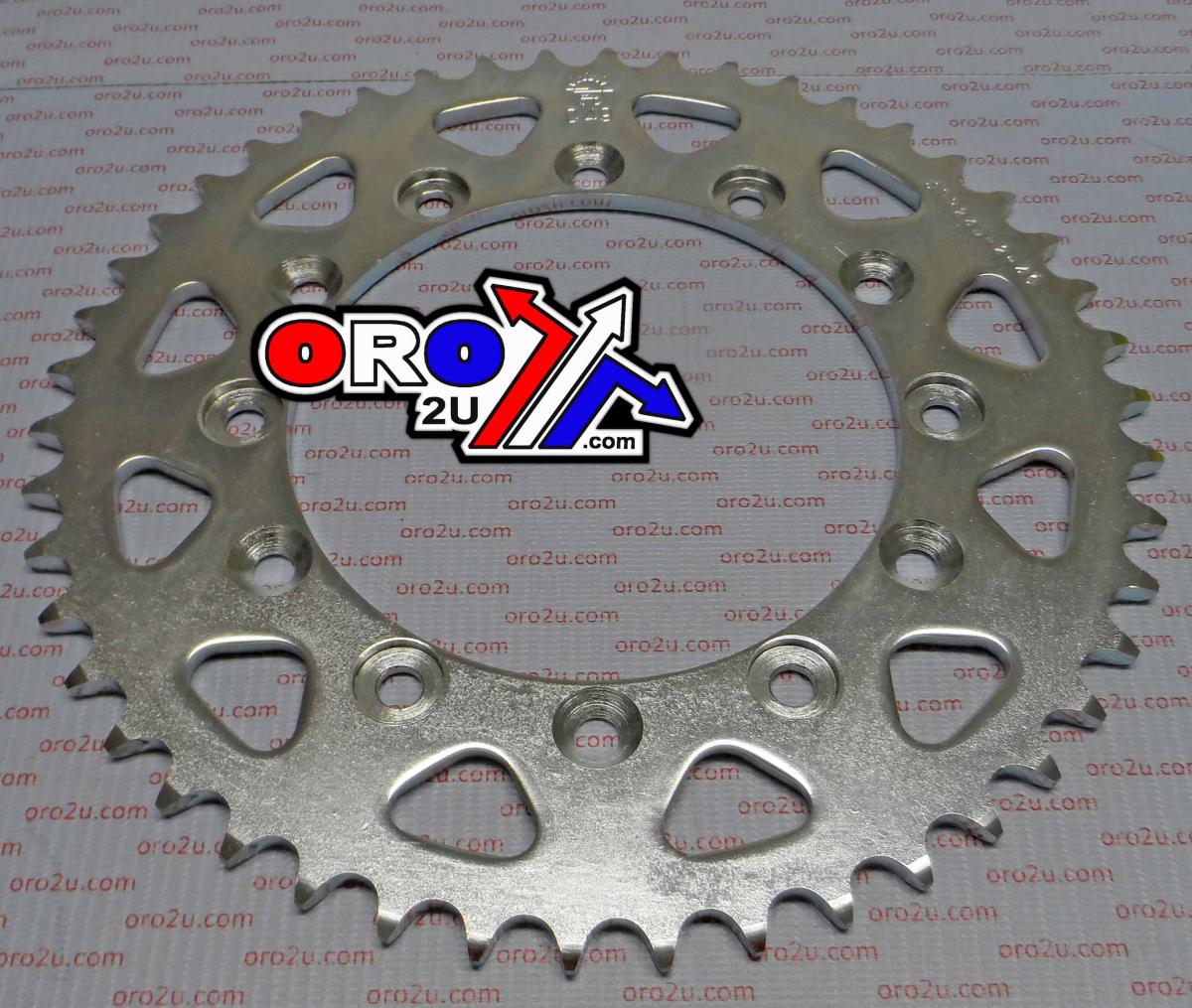REAR SPROCKET STEEL JTR245/251 SILVER, DOUBLE DRILLED JTR245/2.46, JTR245/2.46