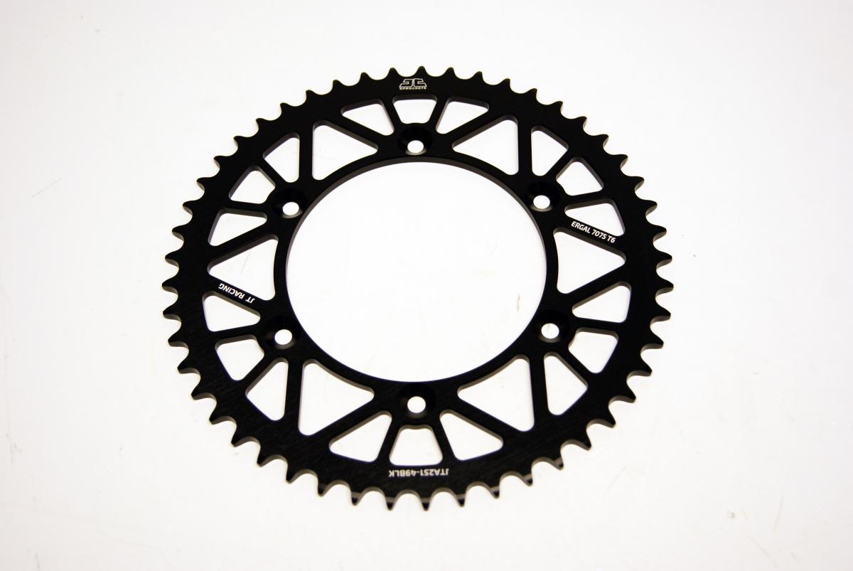 REAR SPROCKET ALLOY BLACK 251, JTA251.49BLK 7075-T6 Aluminium, SR251-49