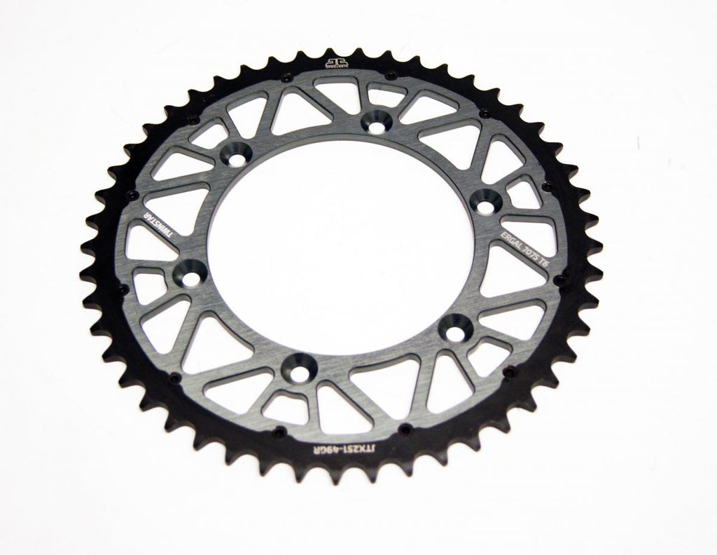 REAR SPROCKET TWINRING JTX251.49GR, TWINSTAR ALLOY & STEEL