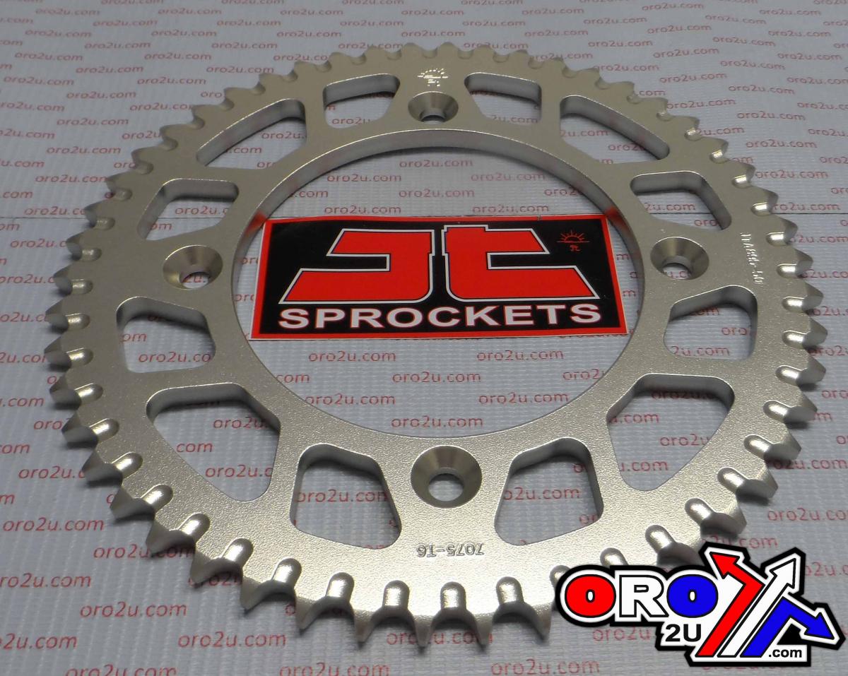 REAR SPROCKET ALLOY SILVER, JTA895.50 7075-T6 Aluminium