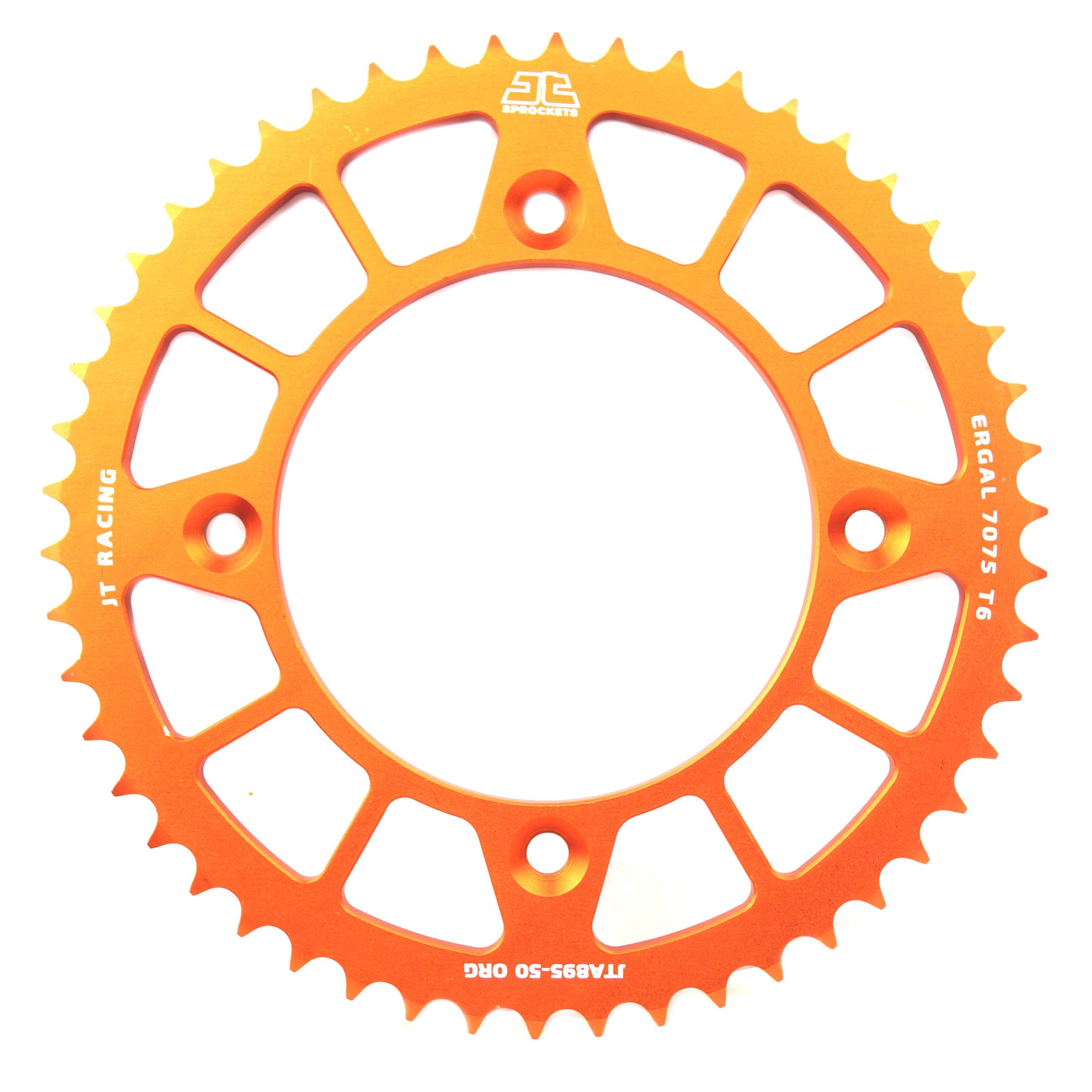 REAR SPROCKET ALLOY ORANGE 441, JTA895.50ORG 7075-T6 Aluminium