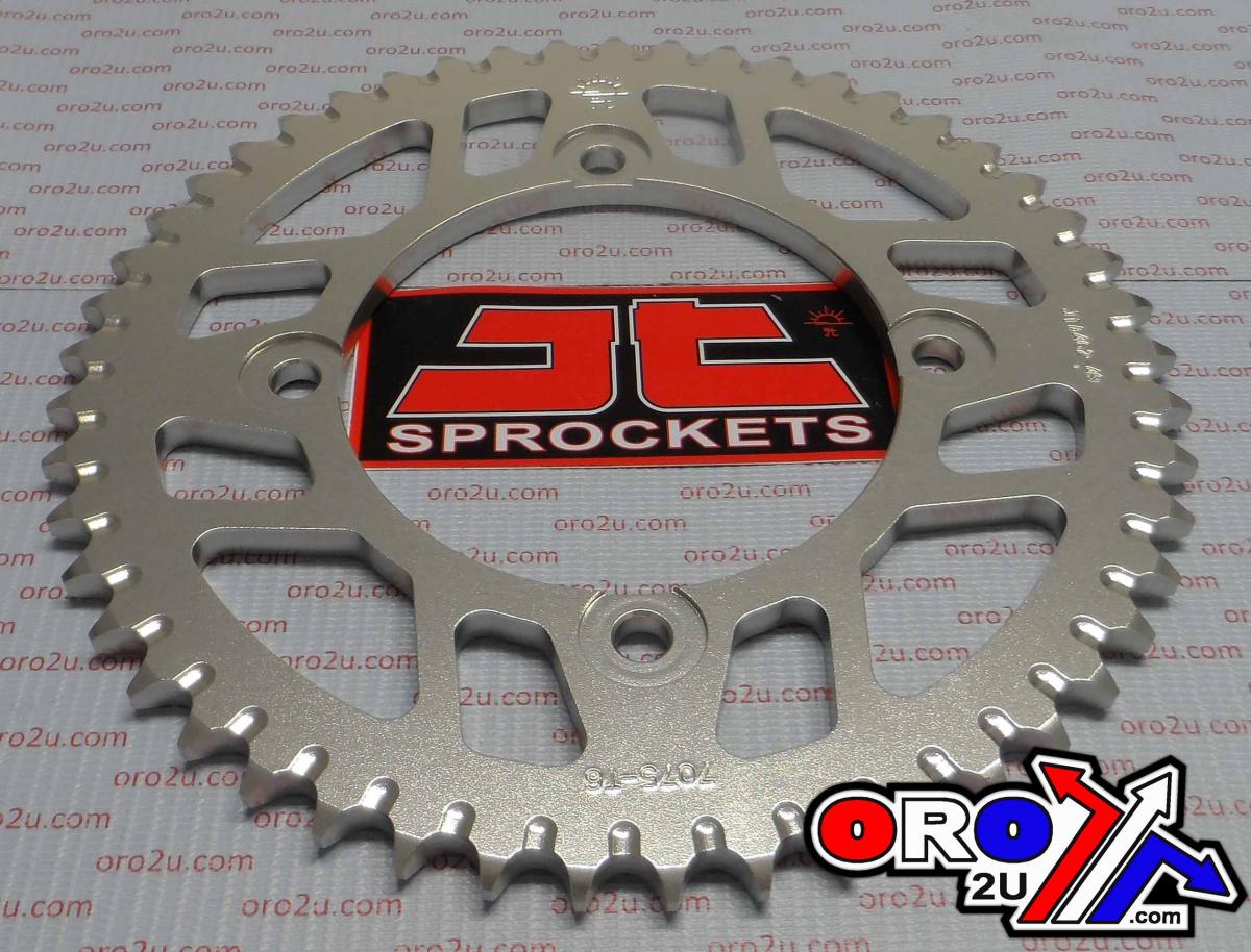 REAR SPROCKET ALLOY SILVER 462, JTA462.49 7075-T6 Aluminium, JTR456