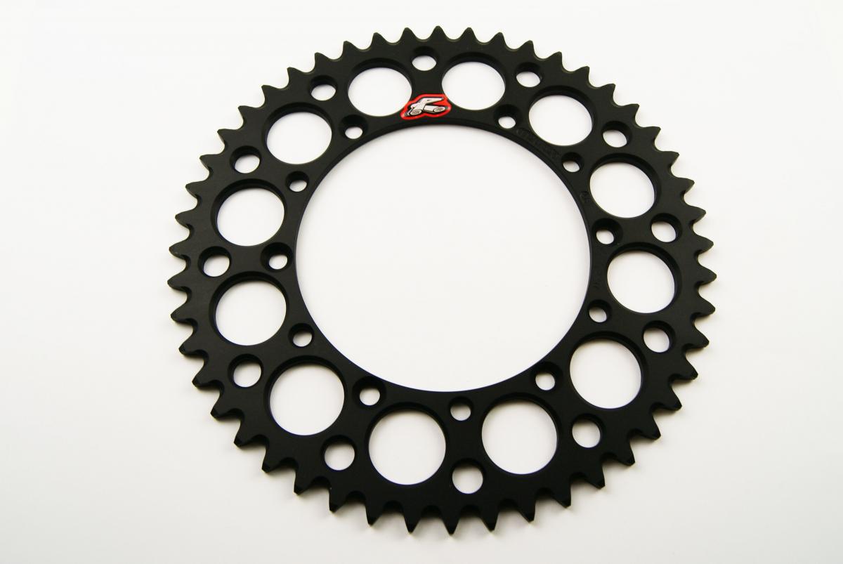 REAR SPROCKET ALLOY RENTHAL, ULTRALITE 112U-520-48GEBK BLACK, 112U-520-48GEBK