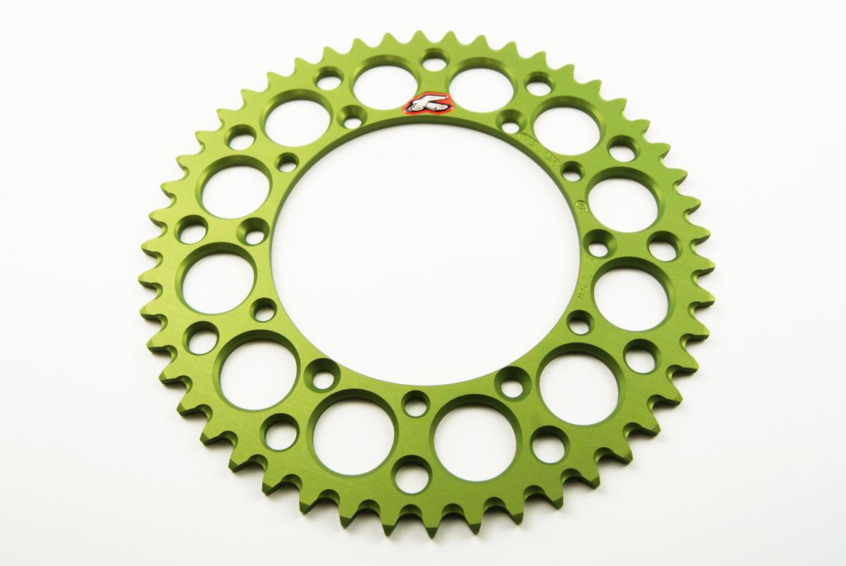 REAR SPROCKET ALLOY RENTHAL, ULTRALITE 112U-520-48GEGN GREEN, 112U-520-48GN