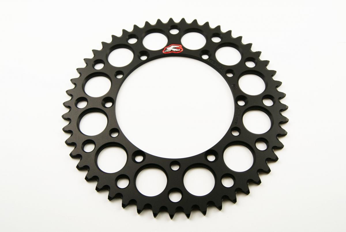 REAR SPROCKET ALLOY RENTHAL, ULTRALITE 112U-520-49GEBK BLACK, 112U-520-49GEBK