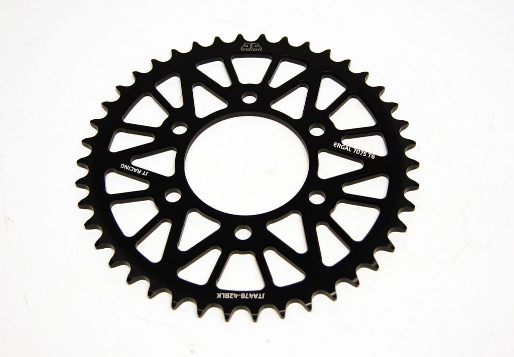 REAR SPROCKET JTA478.42BLK ALLOY, CHAIN 520 (7075-T6 Aluminium)