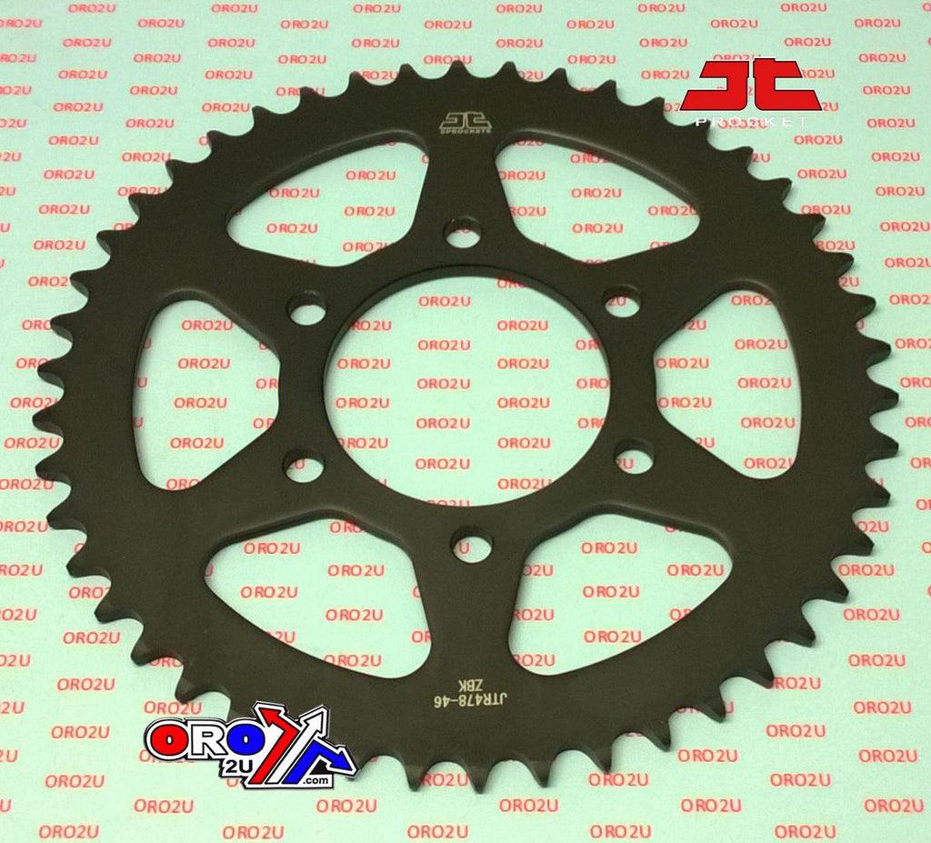 REAR SPROCKET JTR478.46 JT, BLACK STEEL