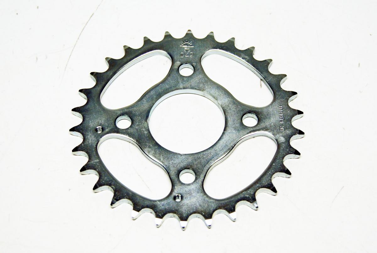REAR SPROCKET JTR1071.30 JT SILVER, JT STEEL 520 KYMCO 50/150