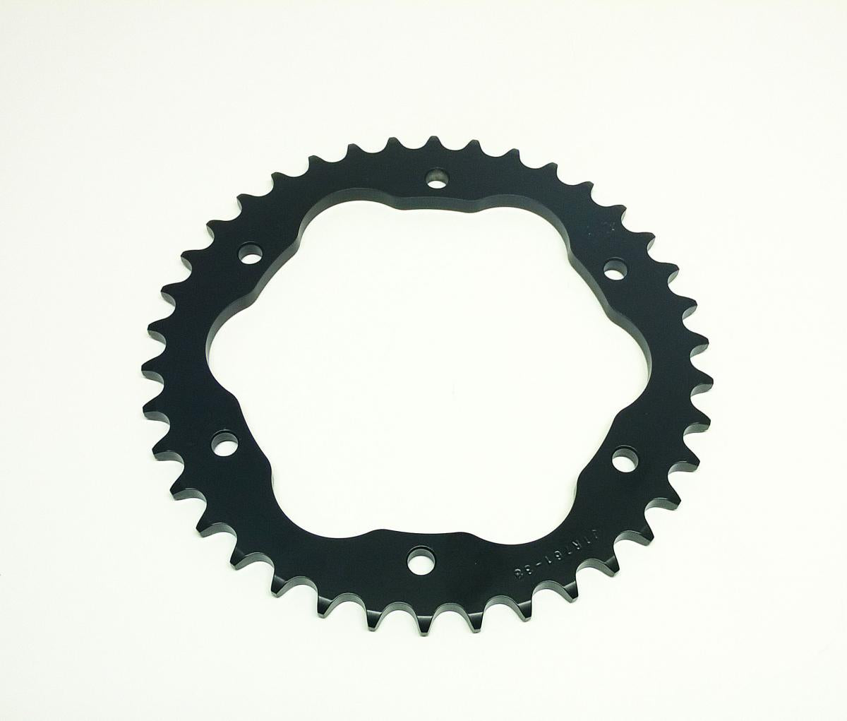REAR SPROCKET STEEL JTR761.38 BLACK, DUCATI ROAD CHAIN TYPE 525