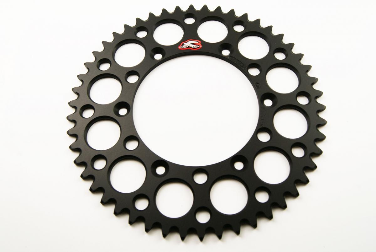 REAR SPROCKET ALLOY RENTHAL, ULTRALITE 123U-520-50GYBK BLACK, 123U-520-50GYBK