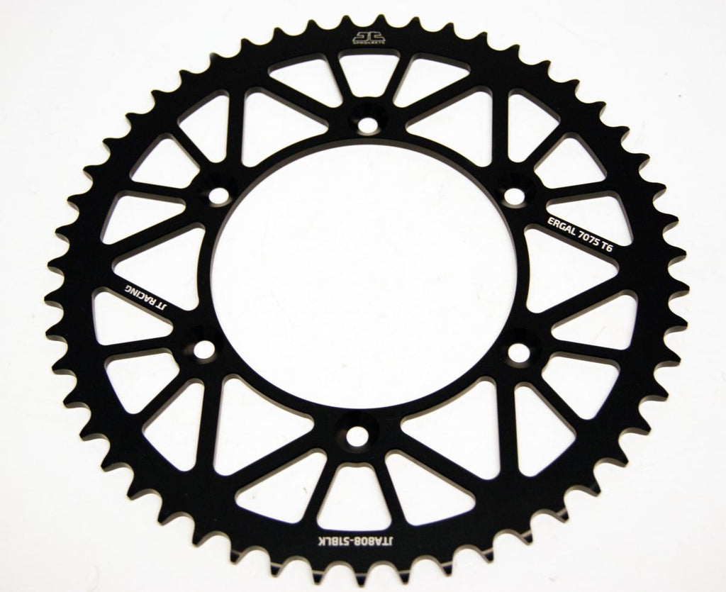 REAR SPROCKET ALLOY BLACK 808, JTA808.51BLK