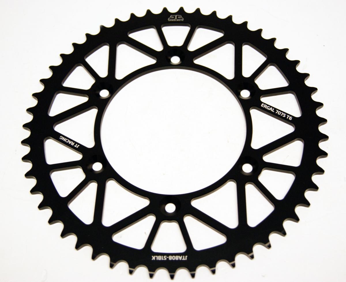 REAR SPROCKET ALLOY BLACK 808, JTA808.51BLK