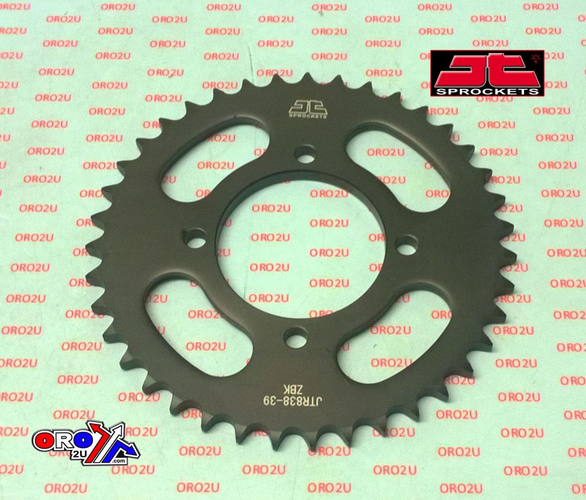 REAR SPROCKET JTR838.39 STEEL BLACK, HONDA ROAD