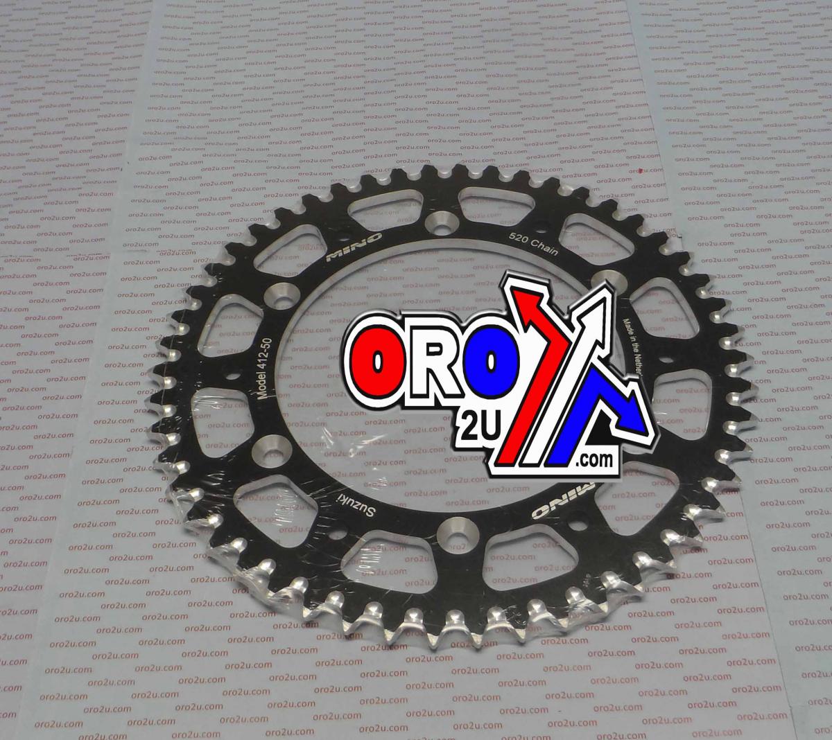 MINO REAR SPROCKET JTR828 ALLOY RACING, 25-412-520-50