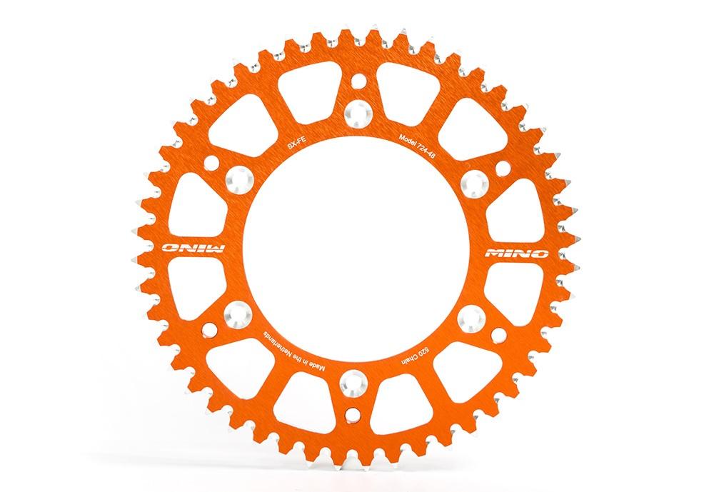 MINO REAR SPROCKET ALLOY ORANGE, 25-724-520-48 JTR897