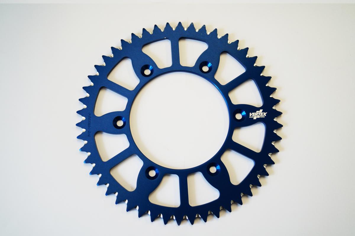 REAR SPROCKET VERTEX ALLOY KTM, VERTEX 892-897ECBU48, BLUE, 7075T6 ALLOY