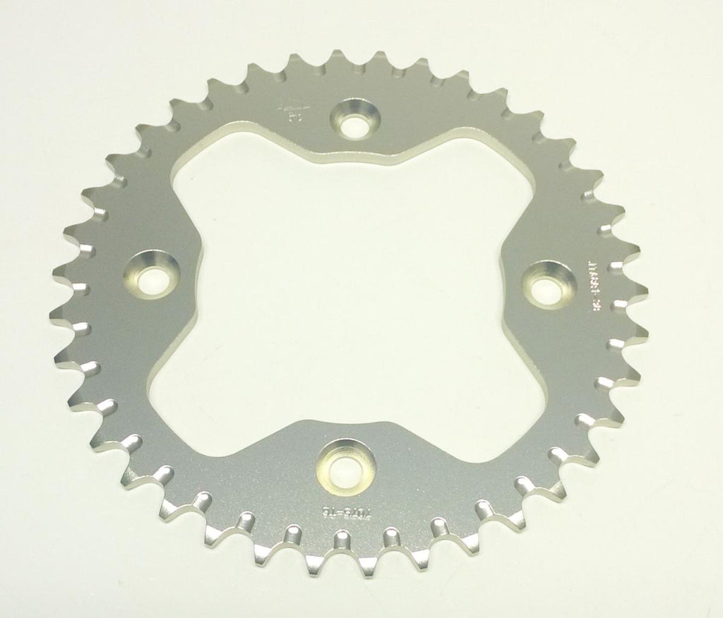 REAR SPROCKET ALLOY SILVER ATV, JTA881.38 7075-T6 Aluminium