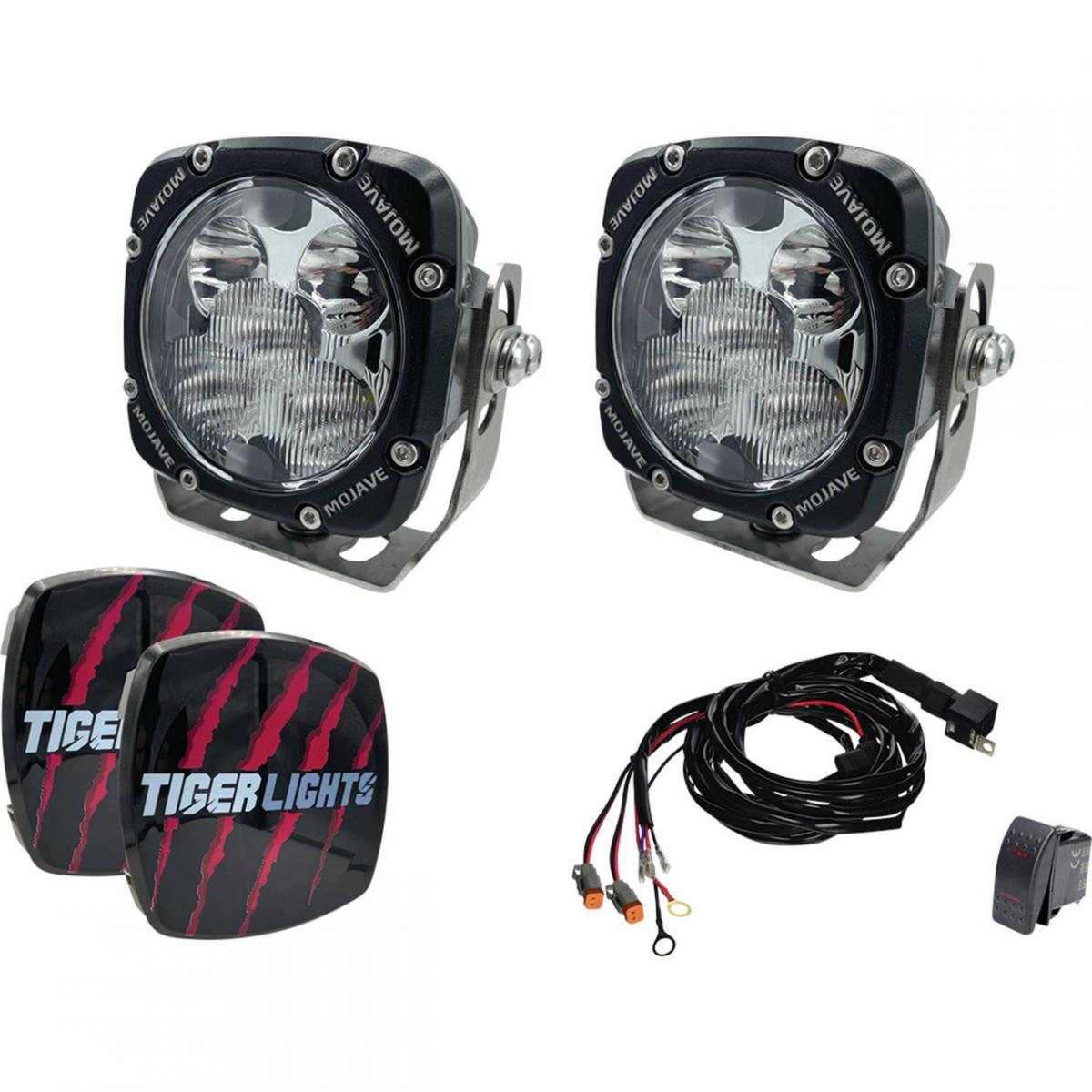 TIGER LIGHTS - DUAL LED SPOT LIGHT KIT 4 12/24V MOJAVE TLM4-KIT