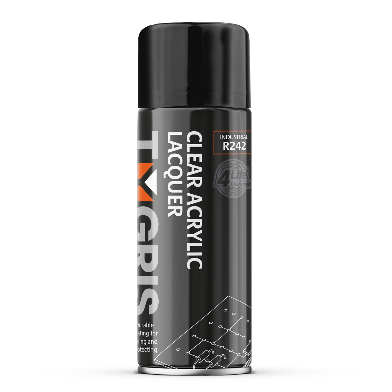 TYGRIS CLEAR LACQUER AEROSOL SPRAY PAINT 400ML ACRYLIC