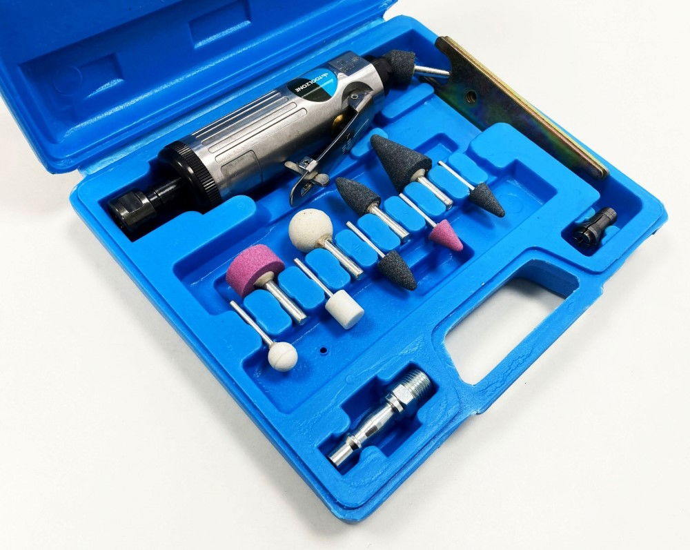 DIE GRINDER KIT 1/4 WITH 1/8 AND 1/4 COLLETS - TOOLZONE KDPAT021