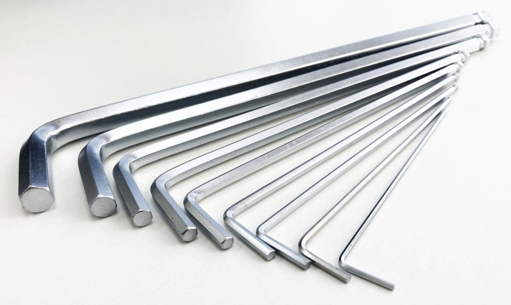 EXTRA-LONG BALL HEX KEY SET 9PC 1.5-10mm - TOOLZONE KDPSD075