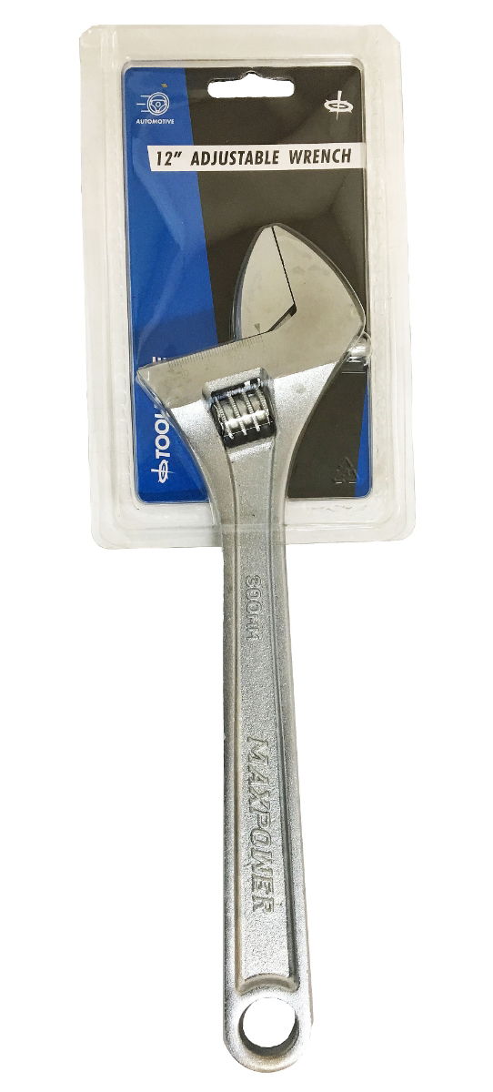 ADJUSTABLE SPANNER 12 MAX JAW 35mm DROP FORGED SATIN FINISH - TOOLZONE KDPSP053