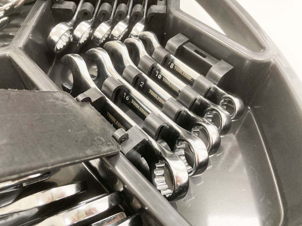 SPANNER SET 32pc METRIC/AF STUBBY AND COMBINATION CHROME VANADIUM - TOOLZONE KDPSP173
