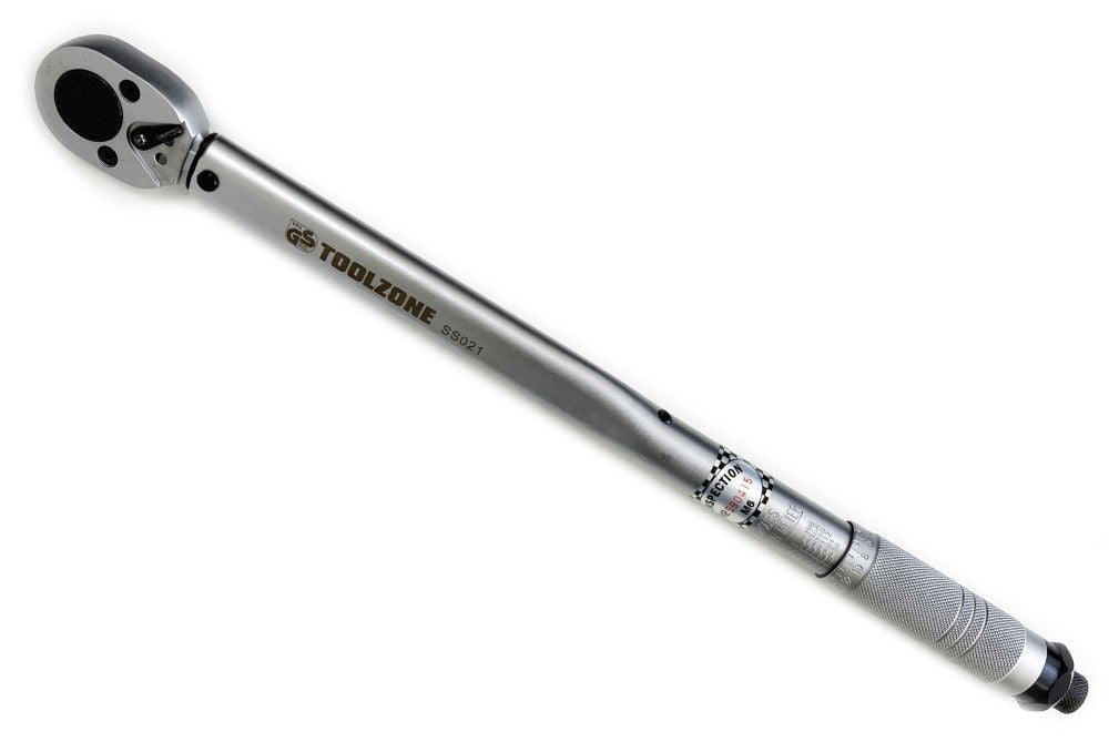 TORQUE WRENCH 1/2 DRIVE 42-210nm CALIBRATION CERTIFICATE LOCKING NUT - TOOLZONE KDPSS021