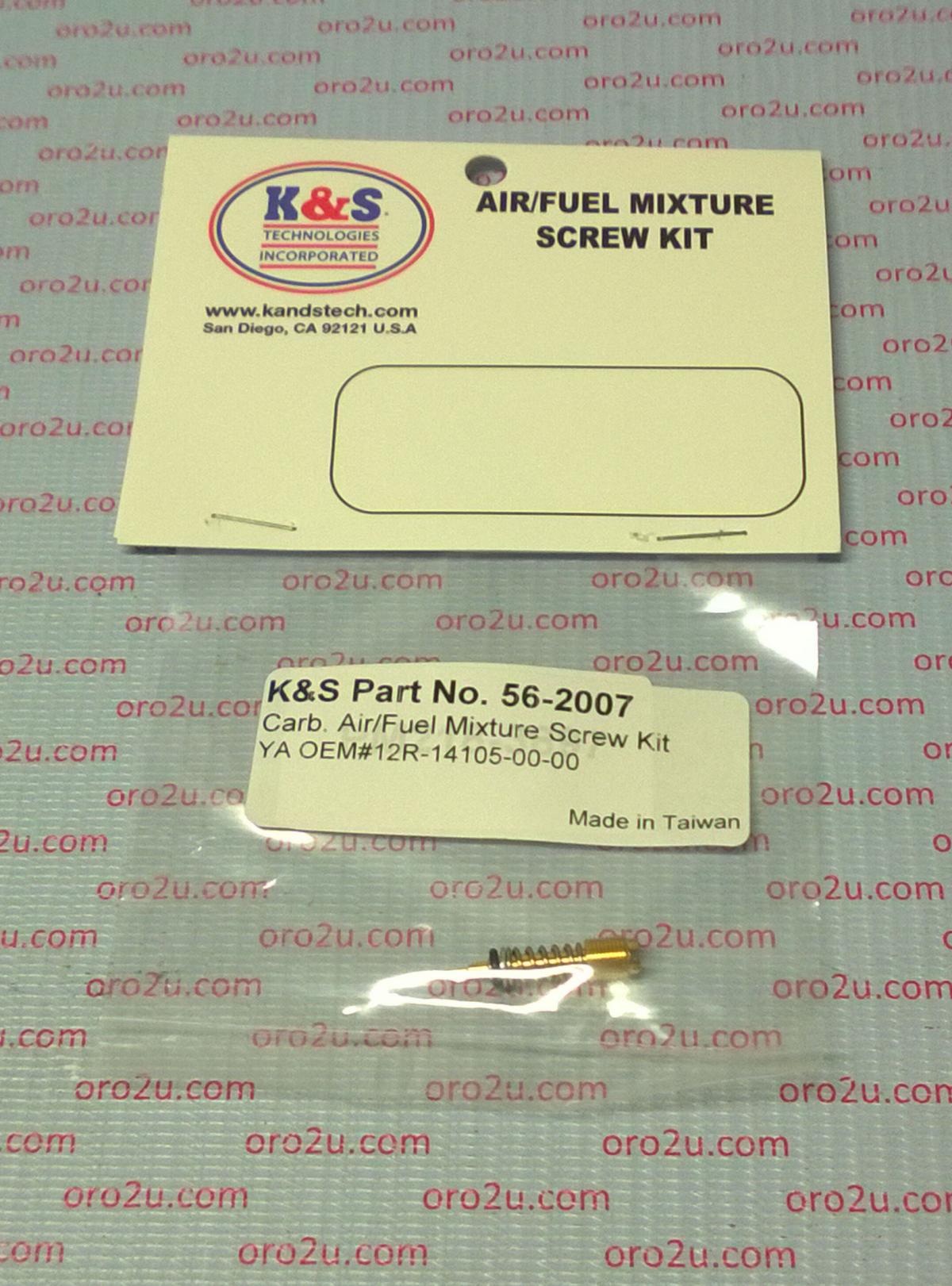 AIR FUEL SCREW KIT YAMAHA, 12R-14105-00-00, YAMAHA, KS 56-2007, YFZ YFM FZR