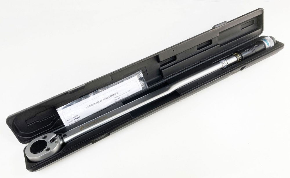 TORQUE WRENCH 3/4 DRIVE 100-500nm CALIBRATION CERTIFICATE LOCKING NUT - TOOLZONE KDPSS025